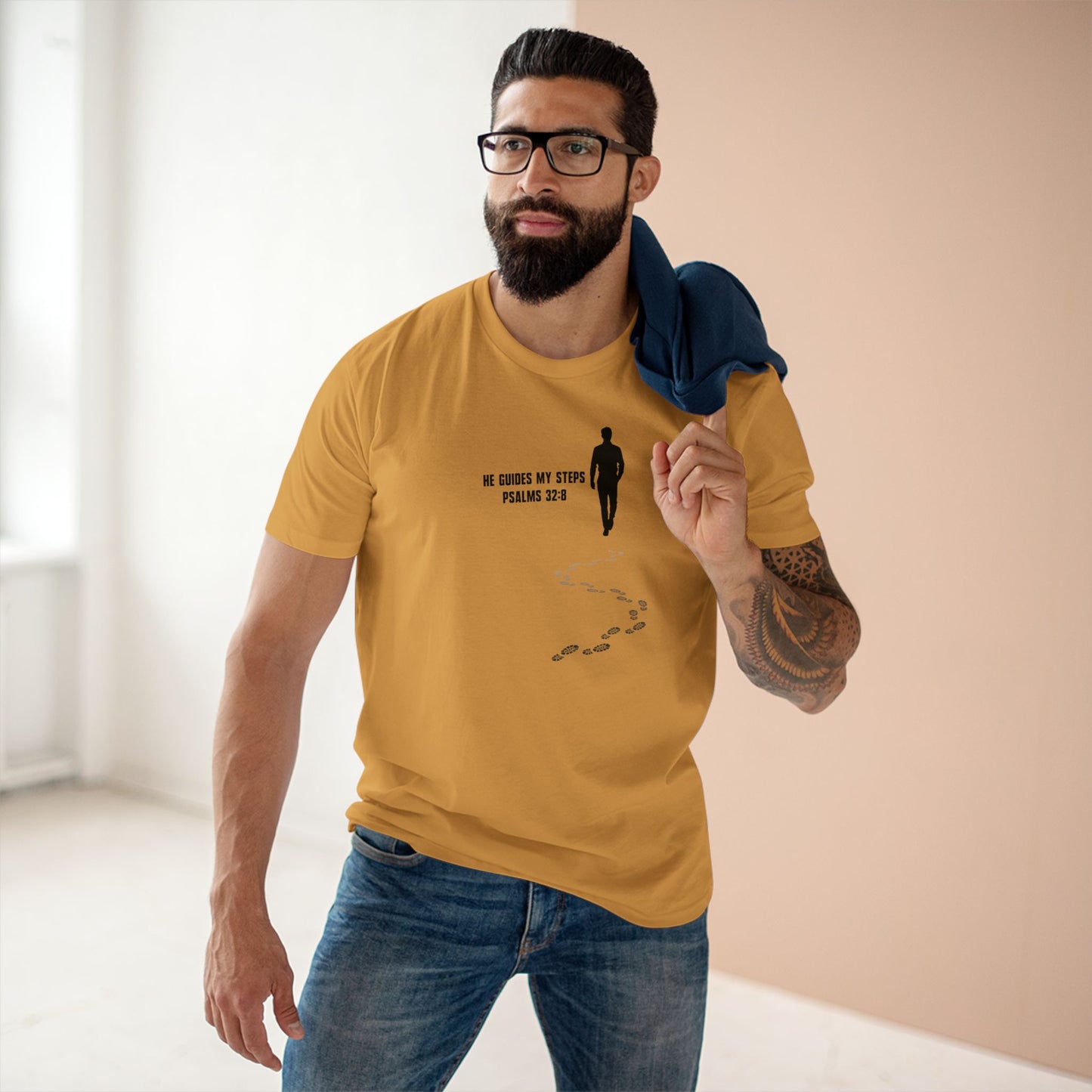Men's He Guides My Steps T-Shirt