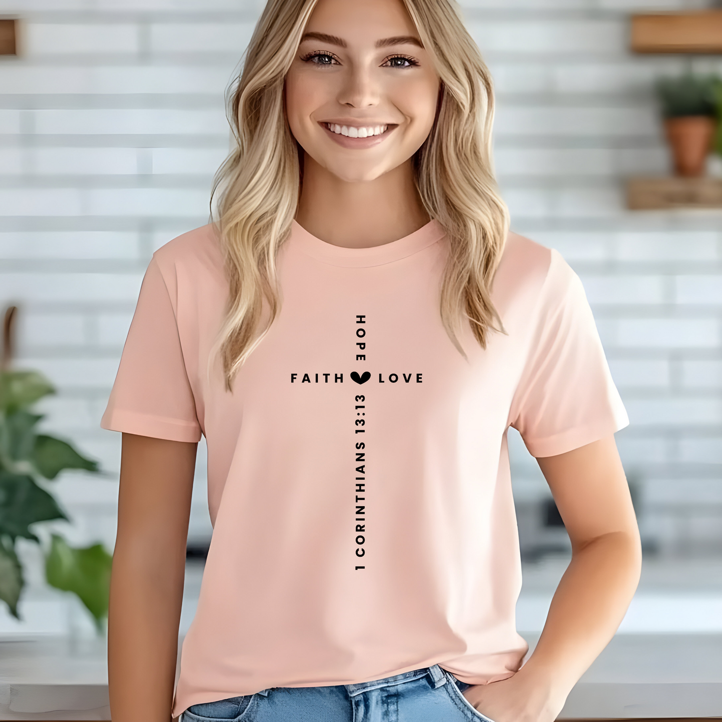 Faith, Hope, & Love Cross T-Shirt