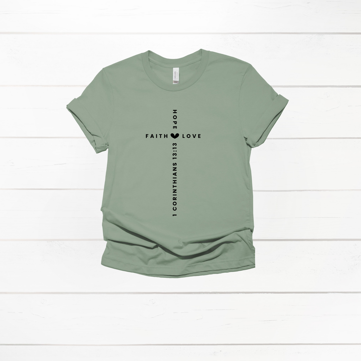 Faith, Hope, & Love Cross T-Shirt