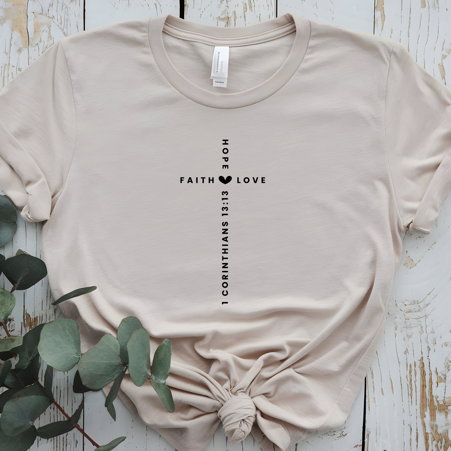 Faith, Hope, & Love Cross T-Shirt