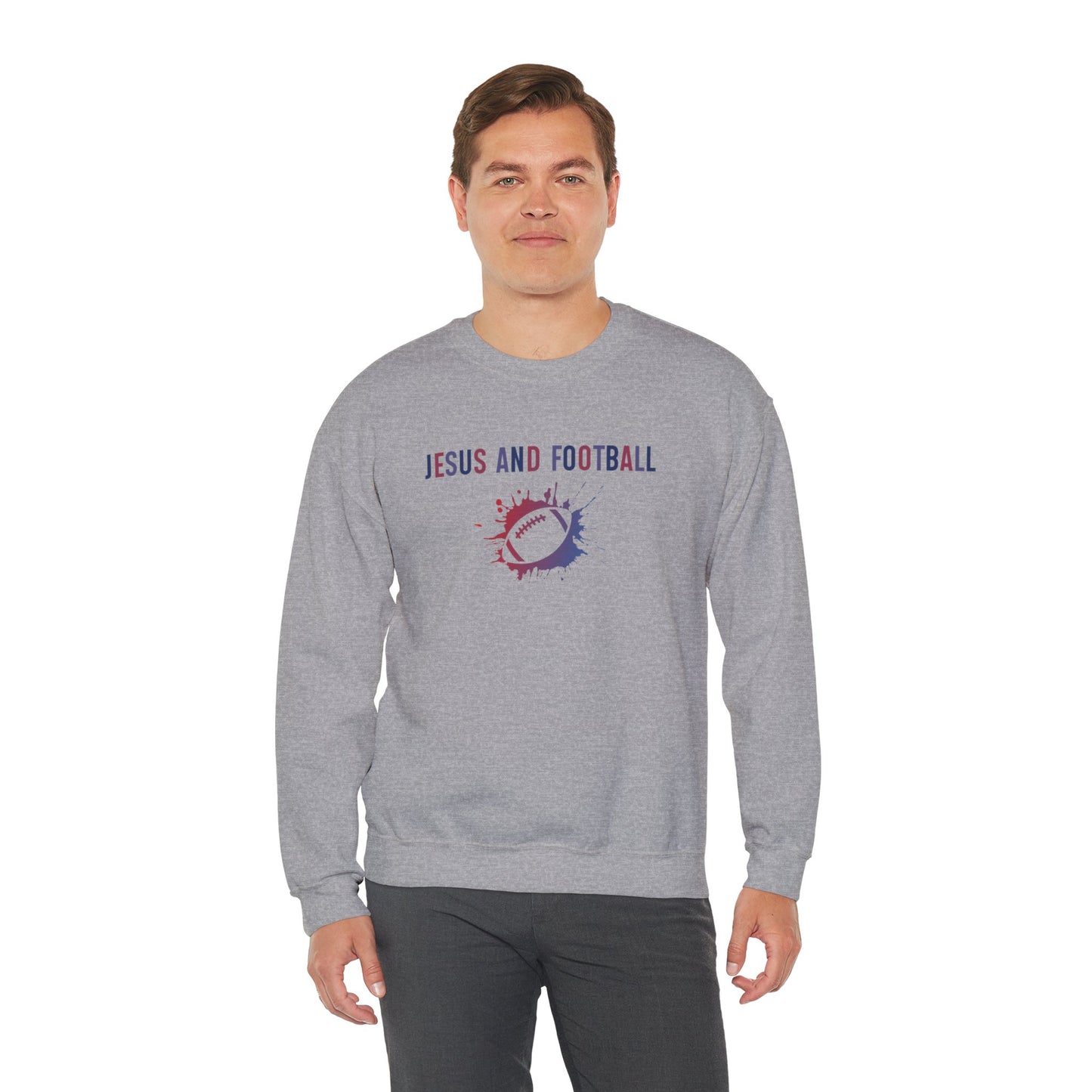 Jesus and Football Sweatshirt