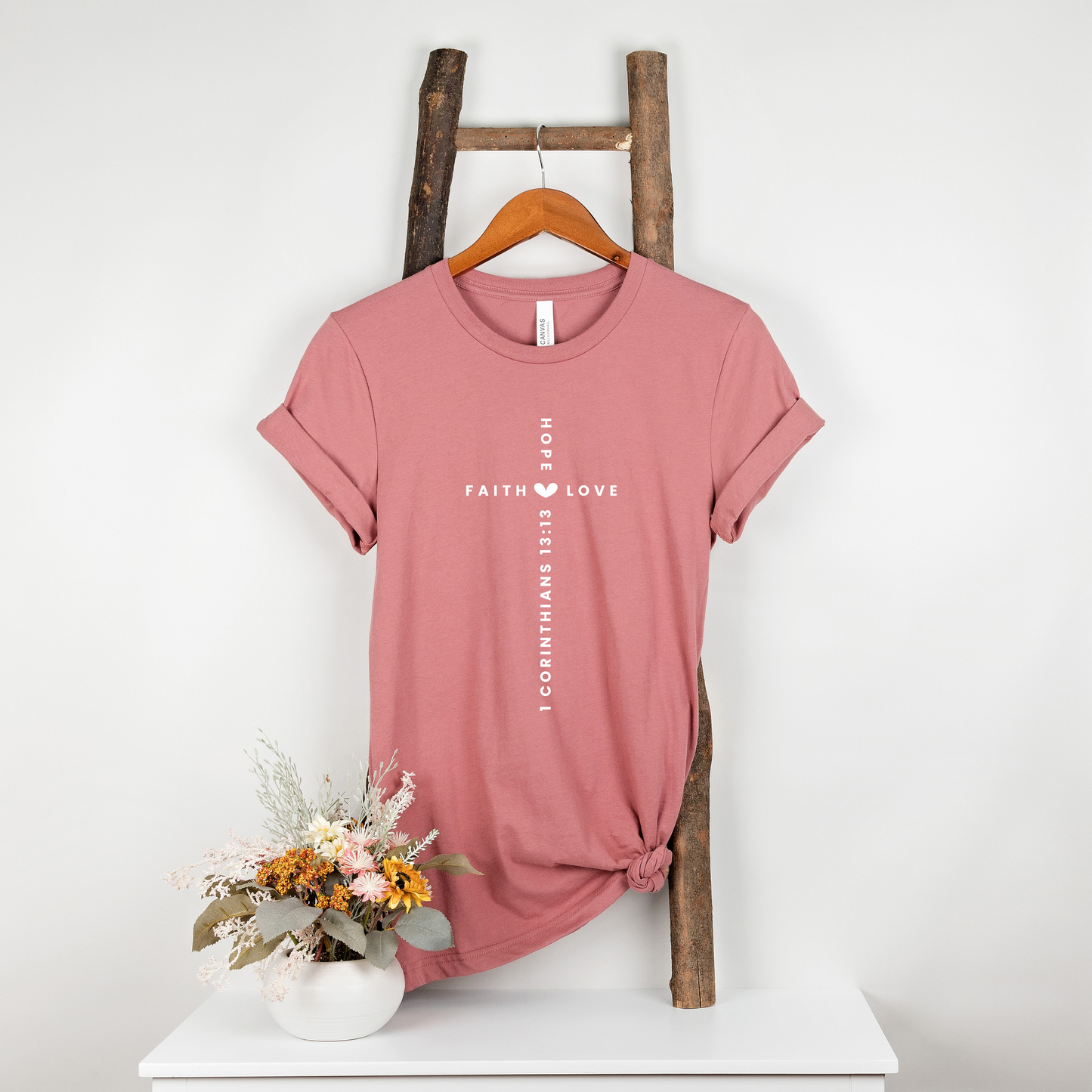 Faith, Hope, & Love Cross T-Shirt