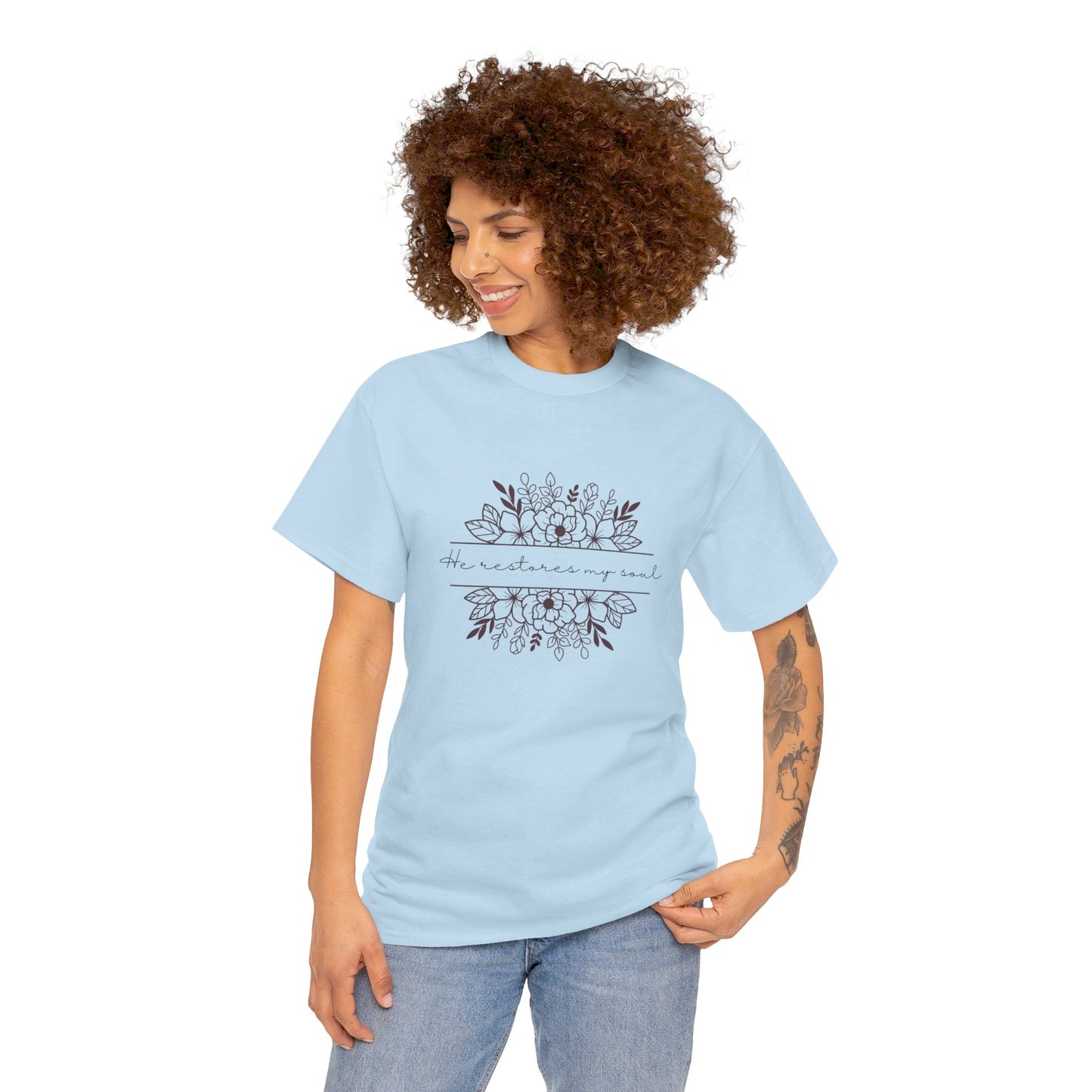 Women's He Restores My Soul T-Shirt