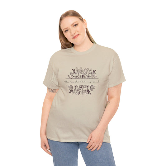 Women's He Restores My Soul T-Shirt