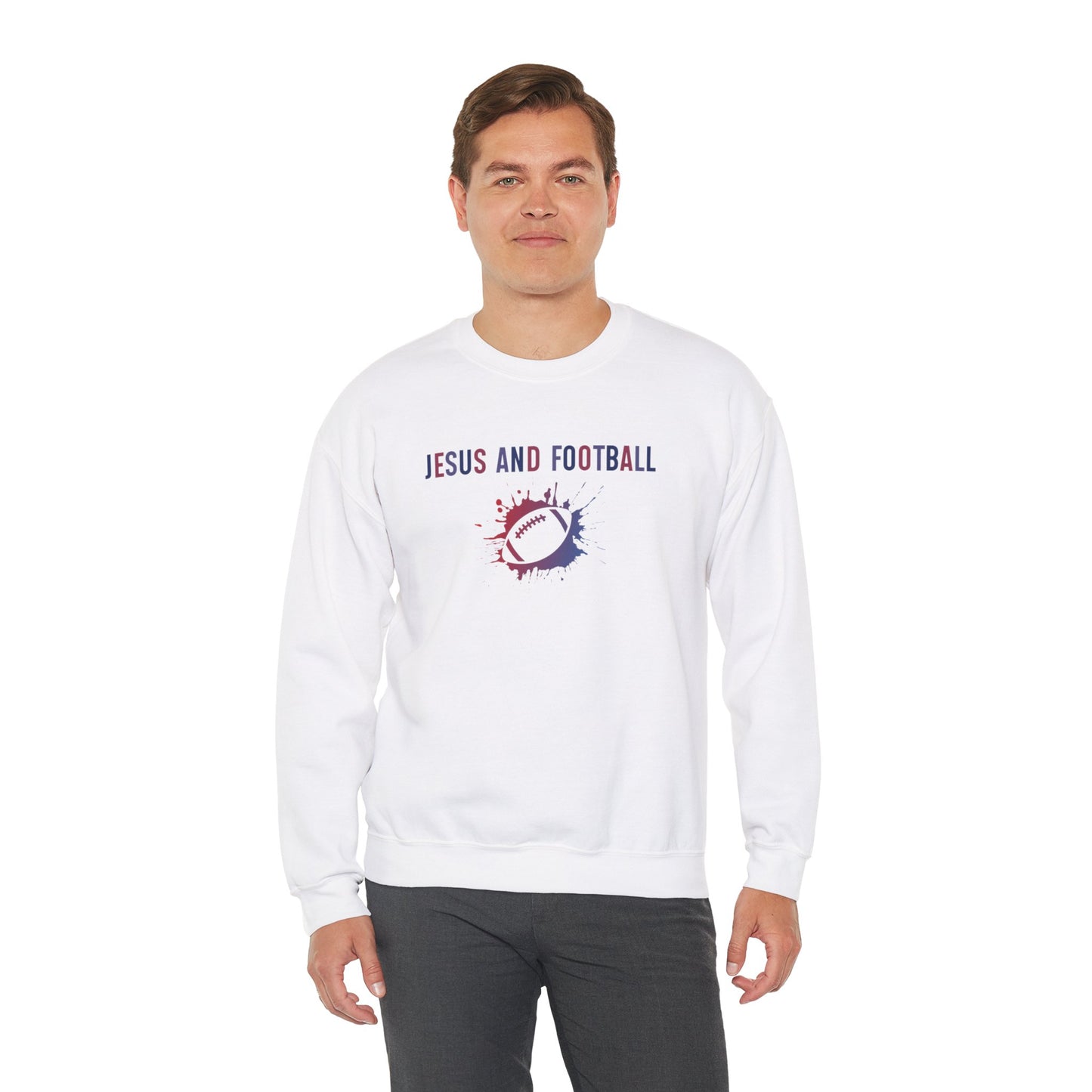 Jesus and Football Sweatshirt