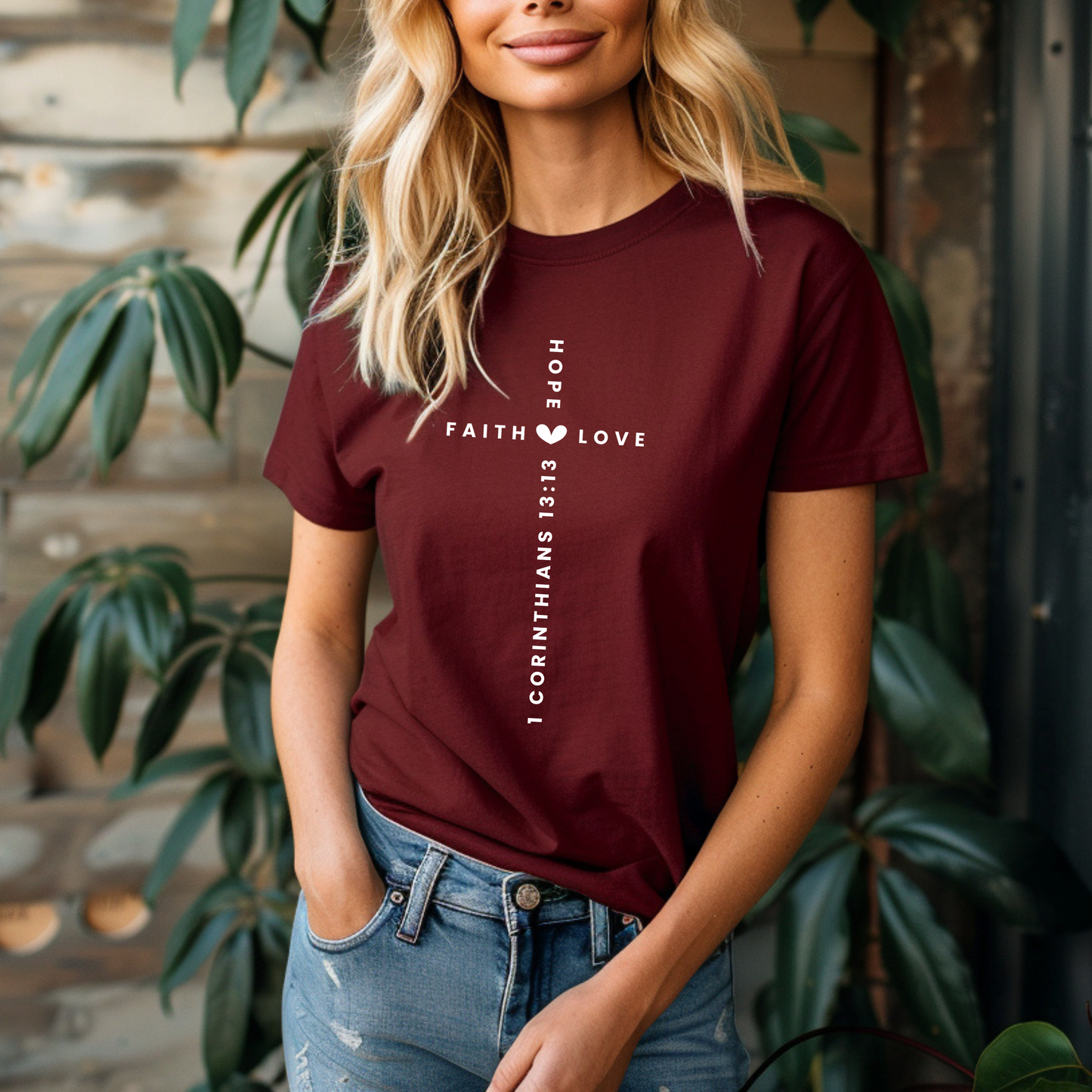 Faith, Hope, & Love Cross T-Shirt