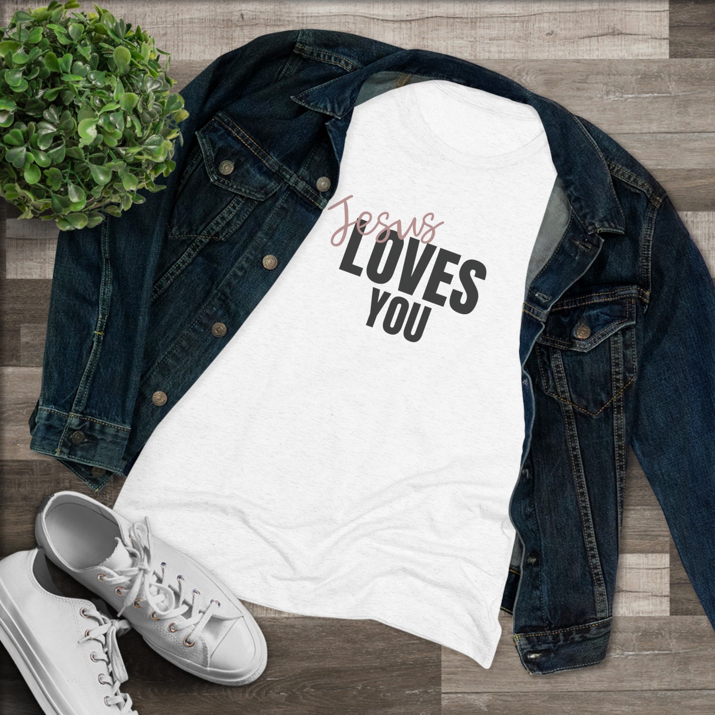 Women's Jesus Loves You T-Shirt