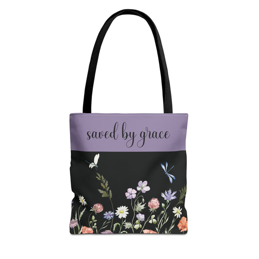 Saved by Grace Tote Bag