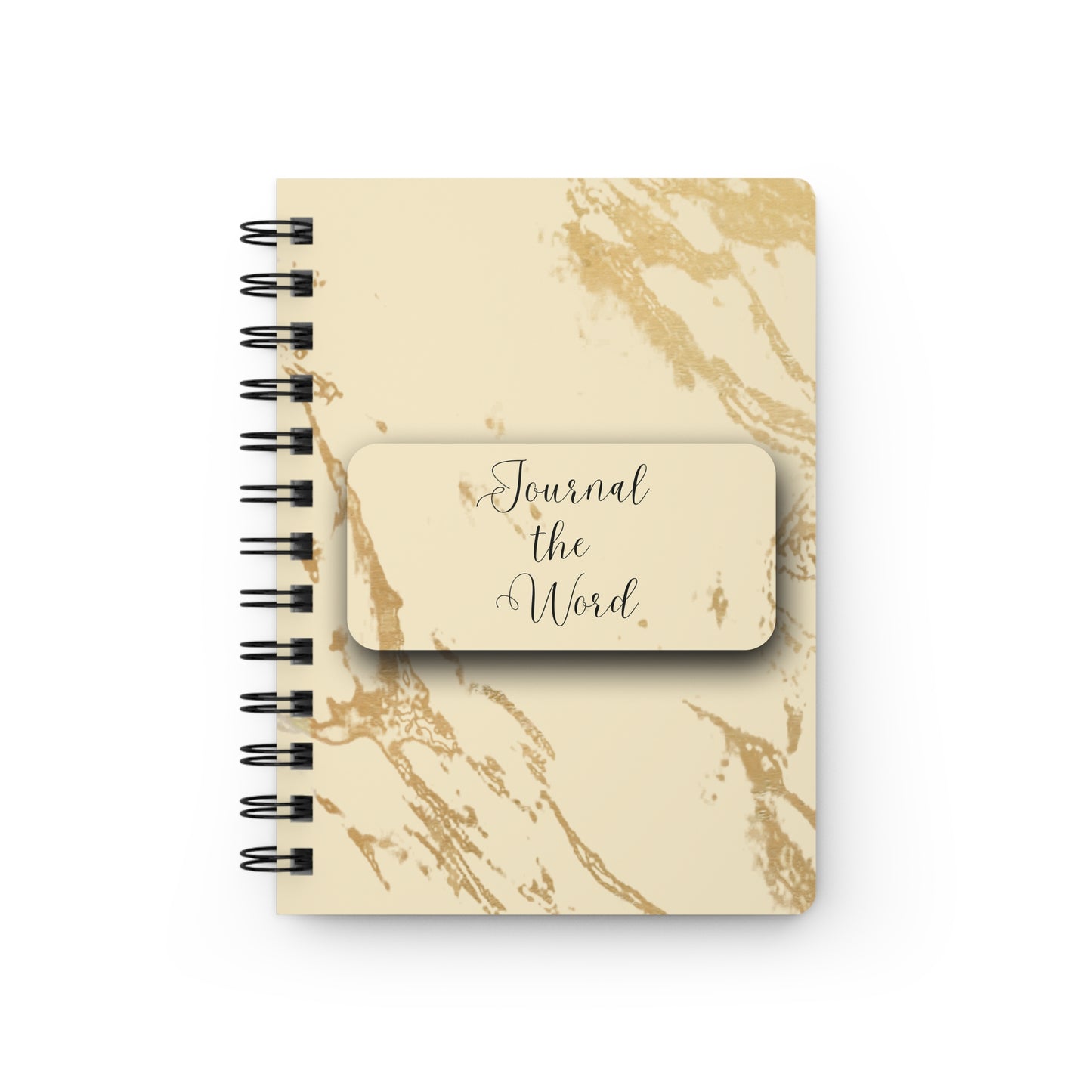 Journal the Word - Gold Swirl Notebook