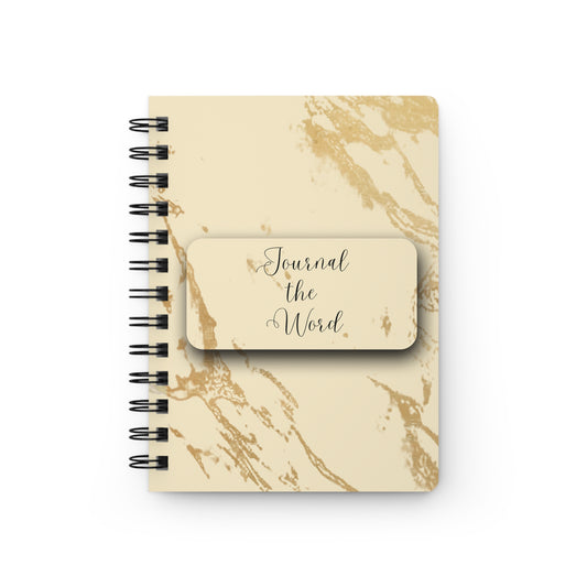 Journal the Word - Gold Swirl Notebook