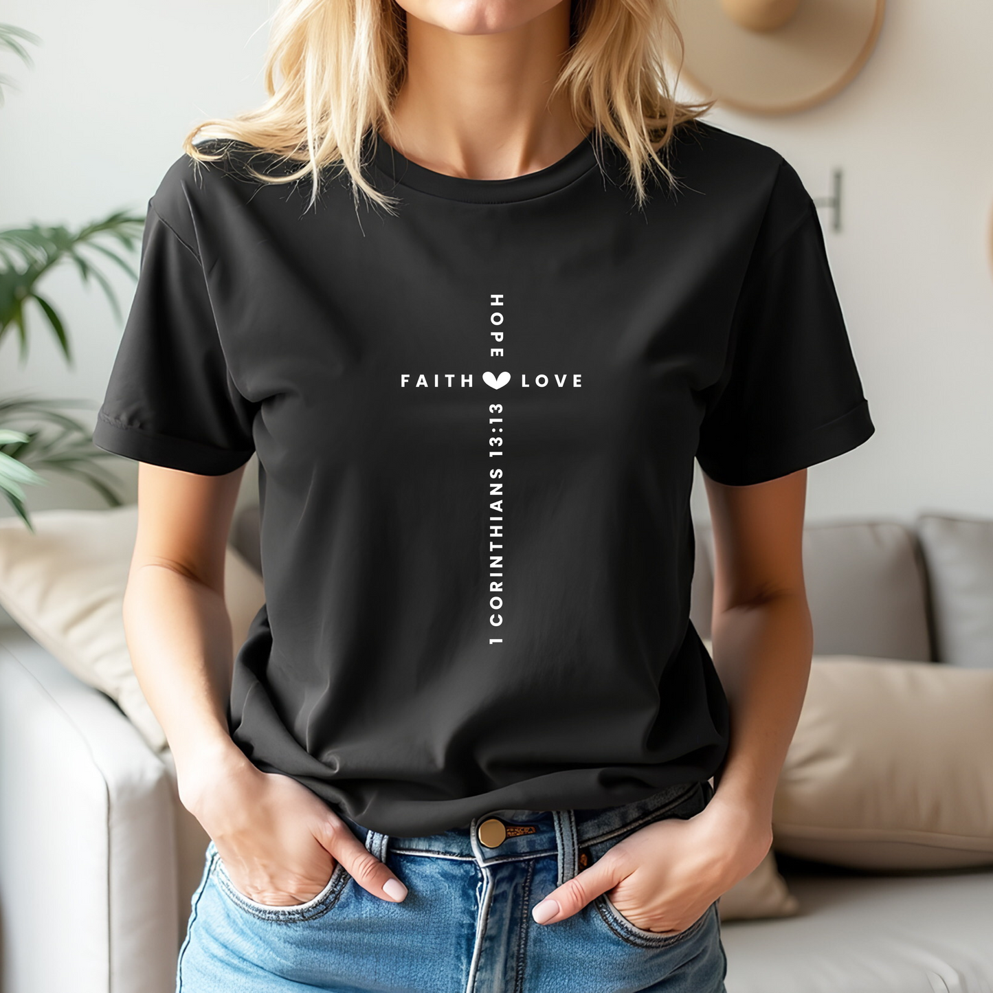 Faith, Hope, & Love Cross T-Shirt