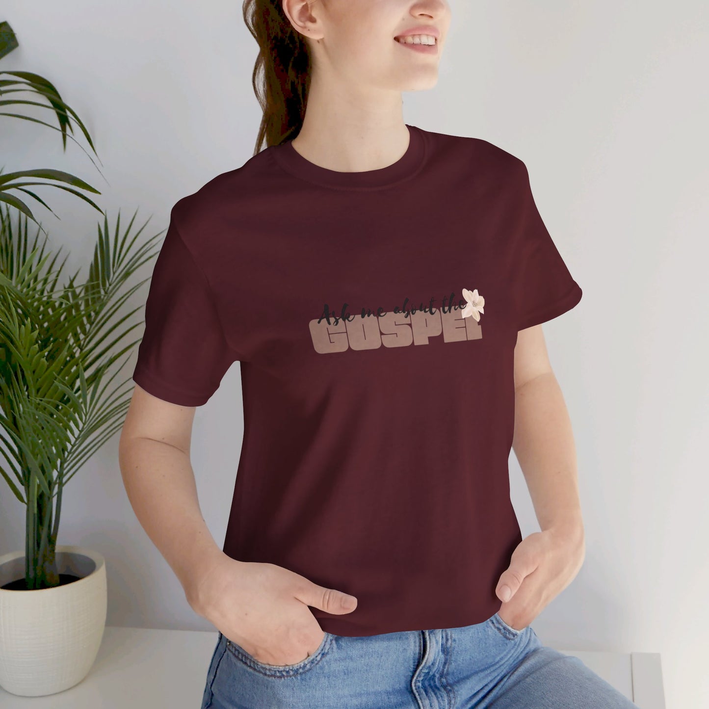 Women's Ask me about the Gospel T-Shirt