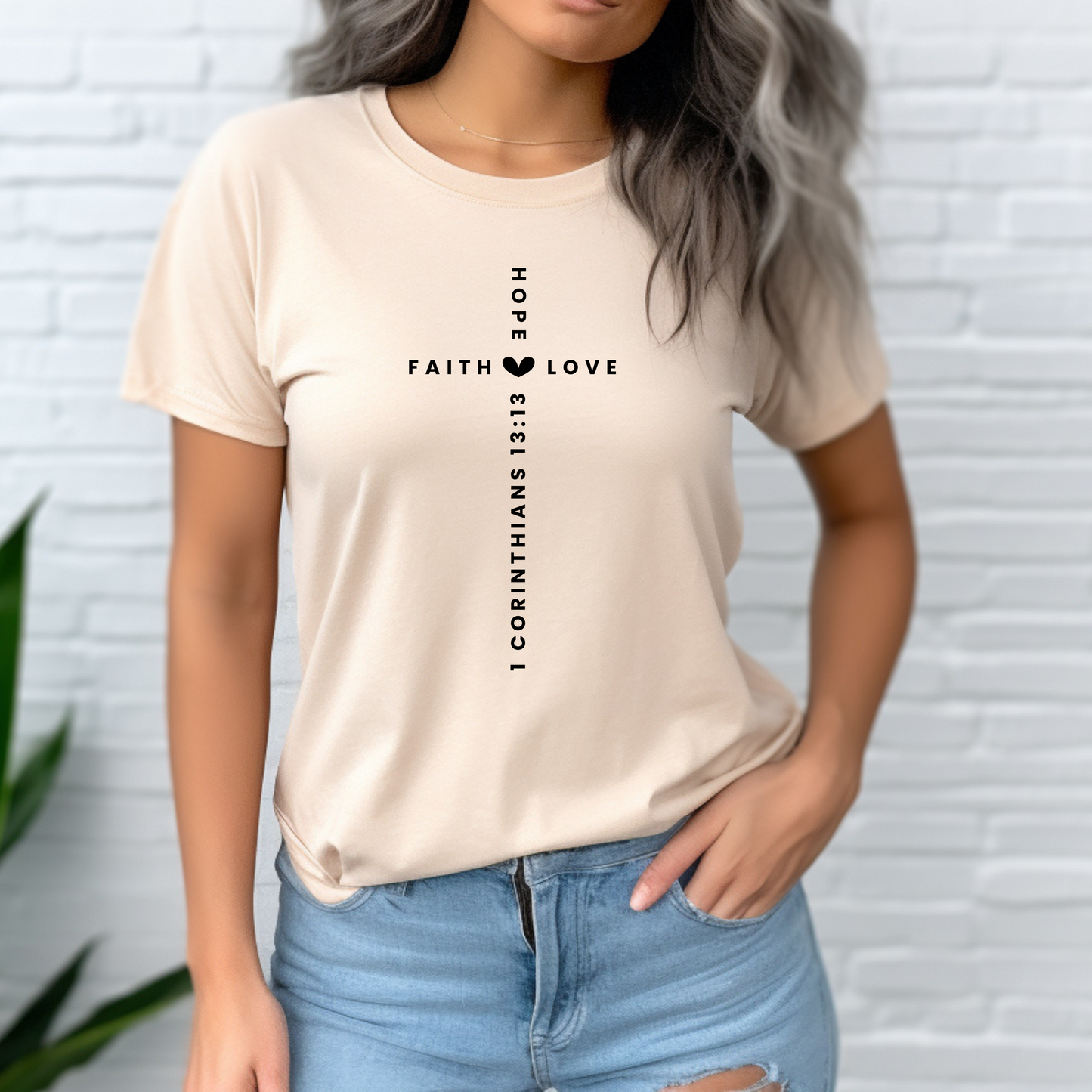 Faith, Hope, & Love Cross T-Shirt