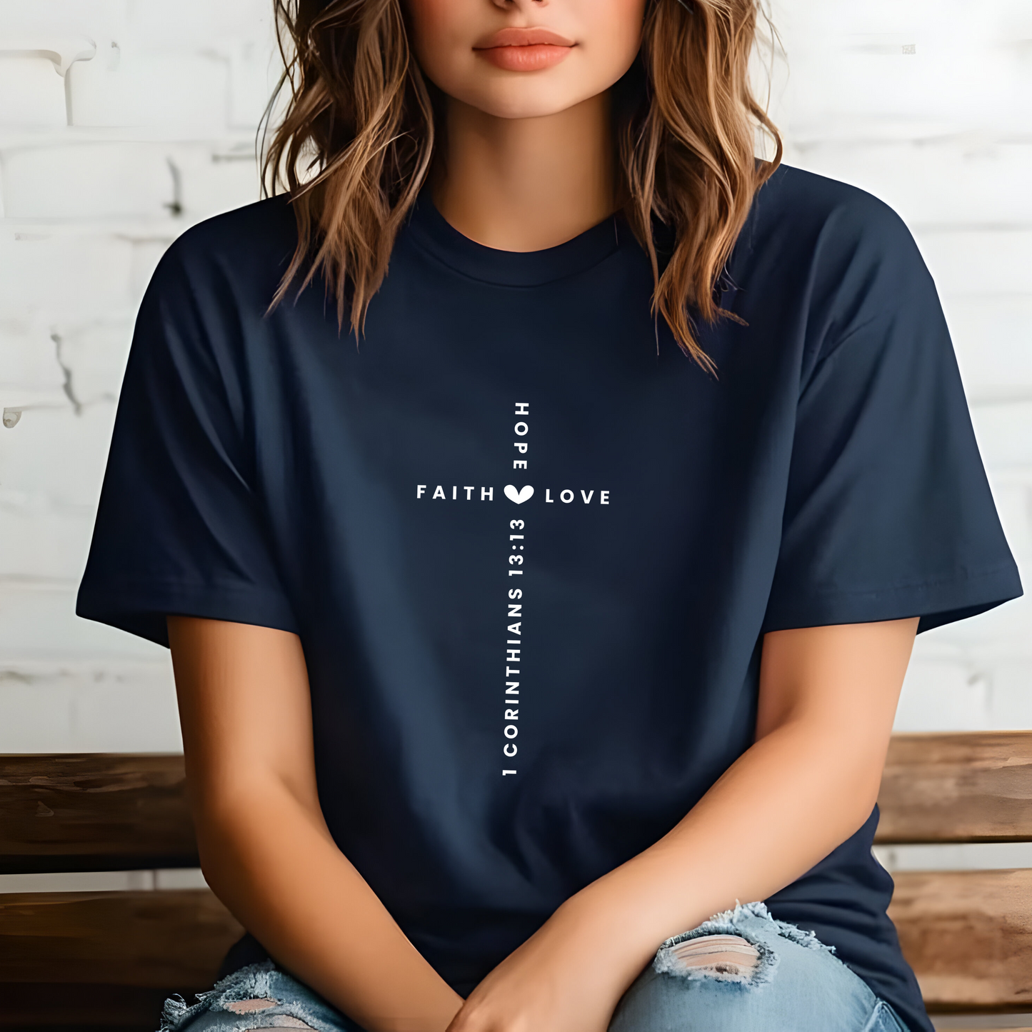 Faith, Hope, & Love Cross T-Shirt