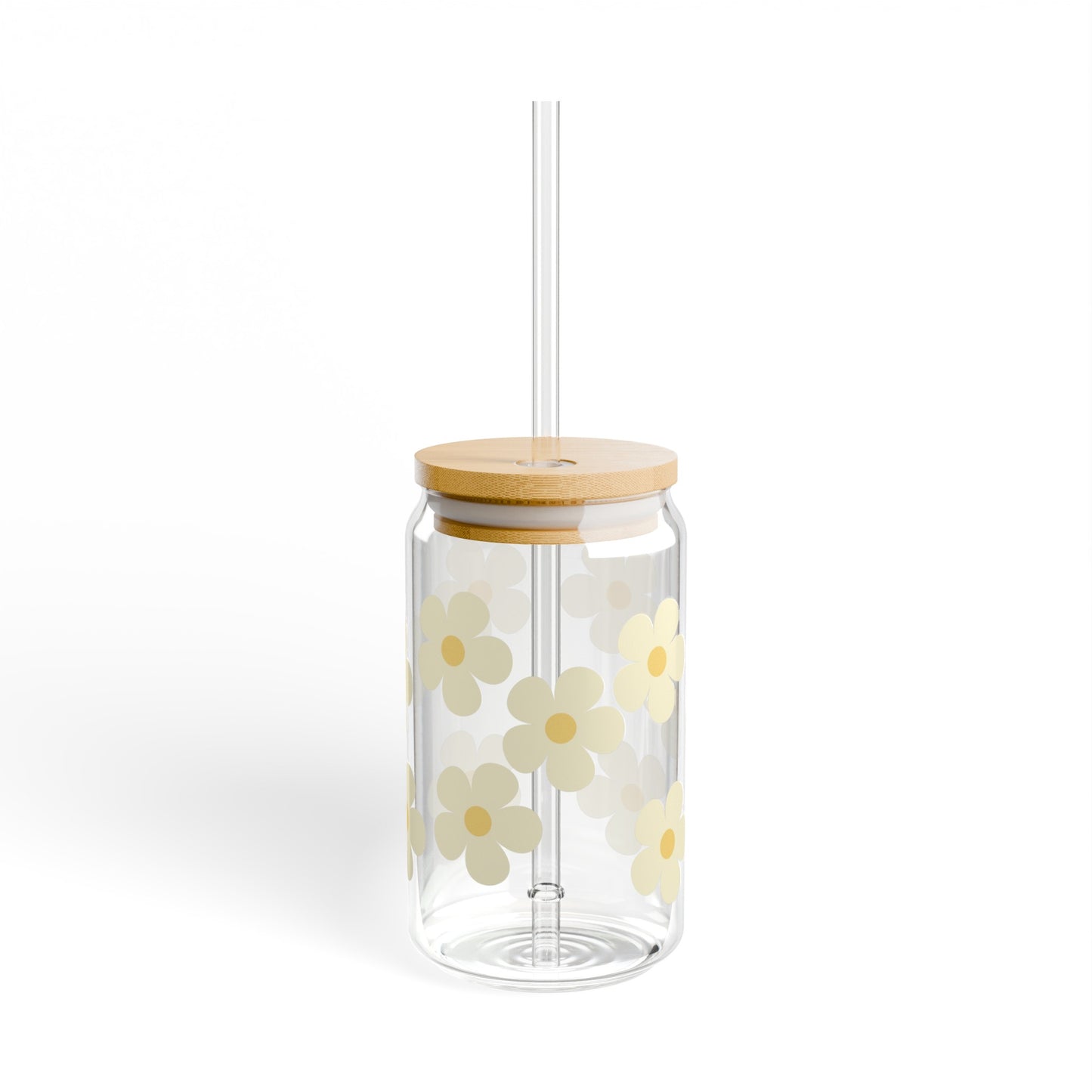 Yellow flower - Glass Cup