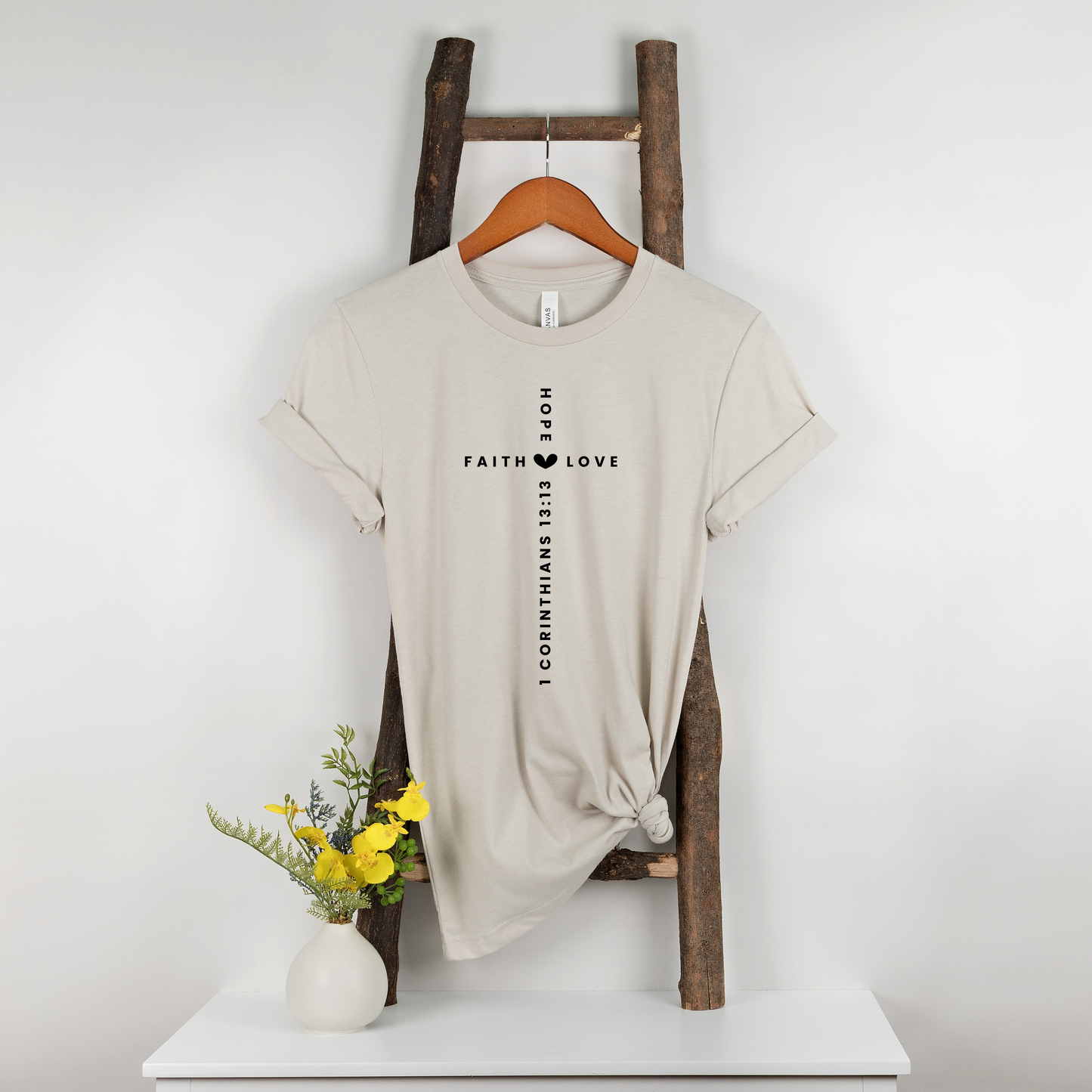 Faith, Hope, & Love Cross T-Shirt