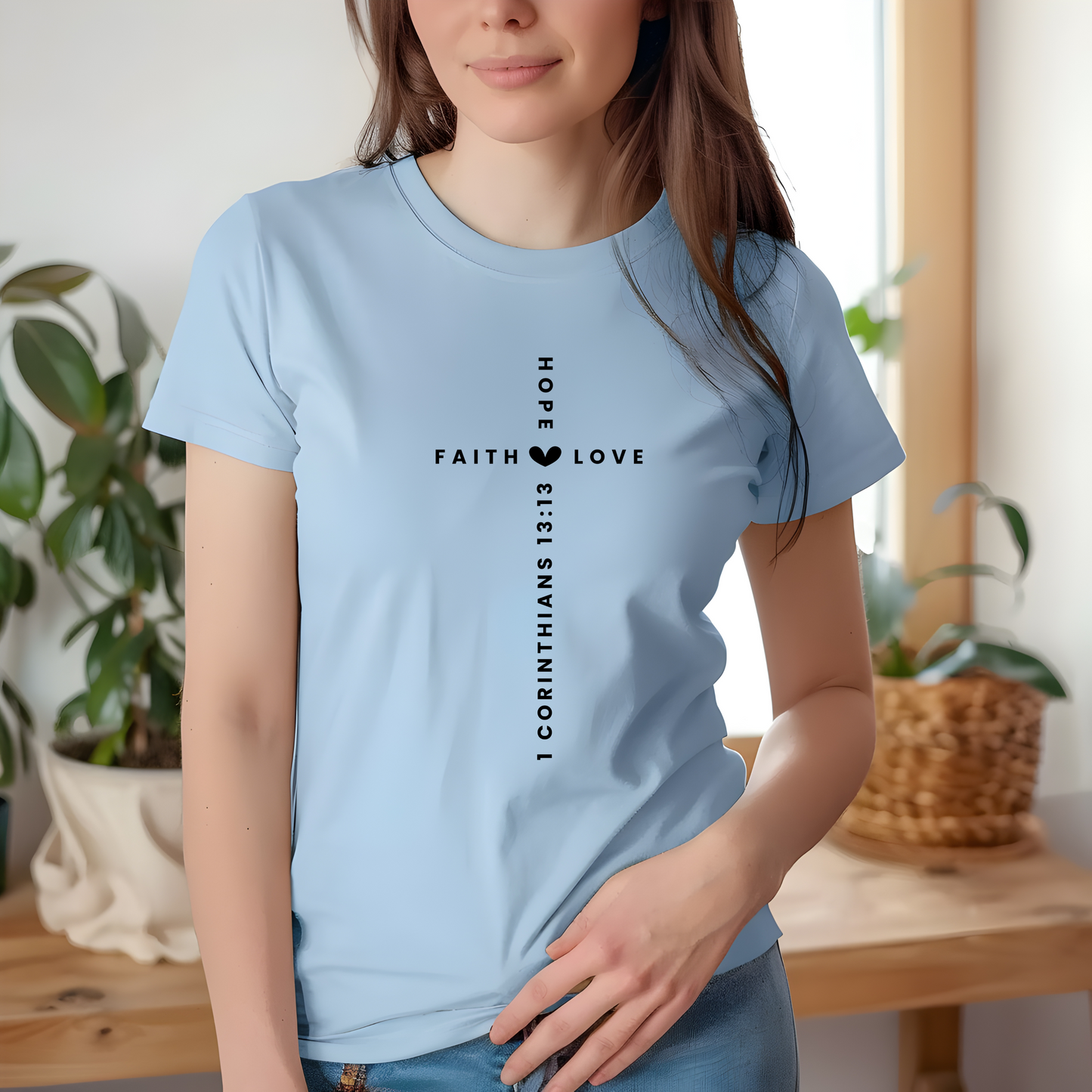 Faith, Hope, & Love Cross T-Shirt